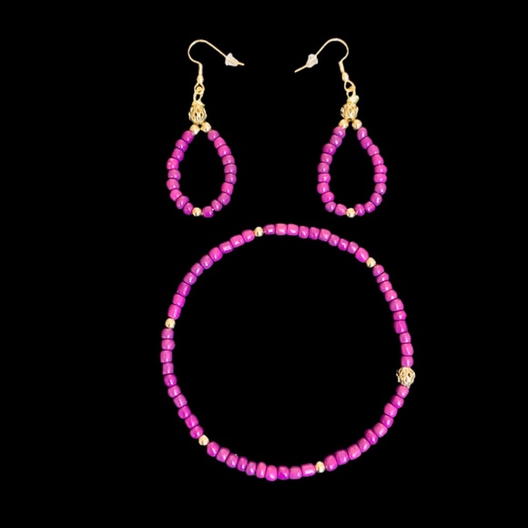 Jewelry - EARRINGS & ANKLE BRACELET SET